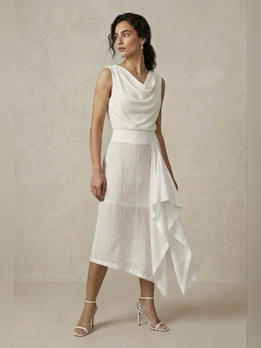 Michael Kors Collection - Asymmetrical Midi Skirt